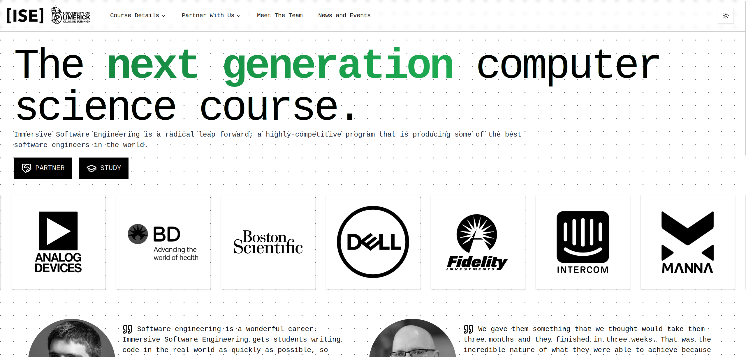 Modern ISE Website